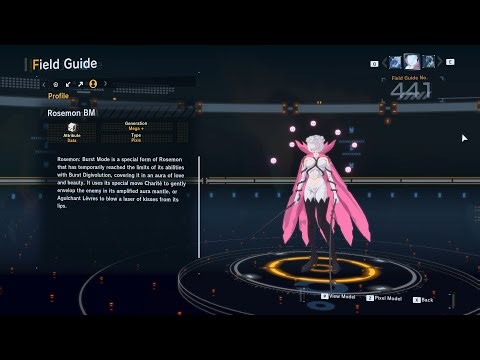 rosemon BM all digivolution/de-digivolution/profile Digimon Story Time Stranger