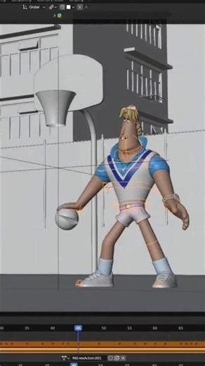 Work in Blender with Maya Controls #blender3d #blender #animation #3danimation