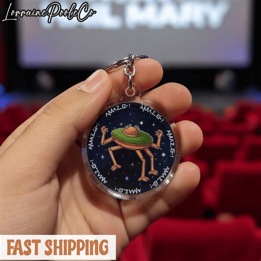 Funny Alien Quote Keychain, “amaze!” “why Stupid Question?” Acrylic Keychain, Sci-fi Humor Gift, Nerdy Book Lover Keyring - Etsy