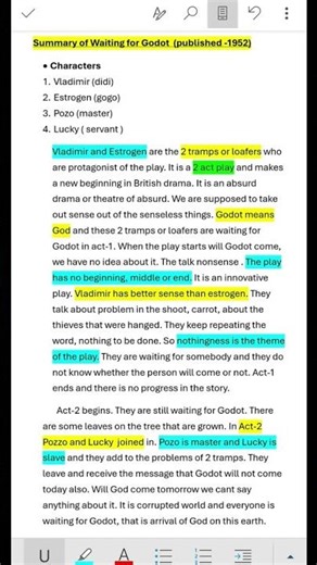 Waiting for Godot Summary | Vladimir and Estrogon Character Explained