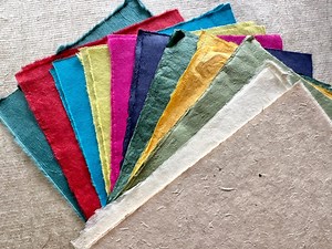 Nepalese Lokta Paper: 22 Mixed Color Handmade Sheets (10x7 In) - Etsy UK
