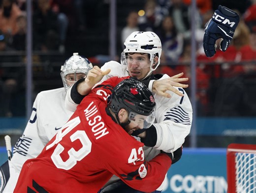 Olympic Men's Hockey: Canada's Wilson Gets A Game Misconduct For Fighting Against France