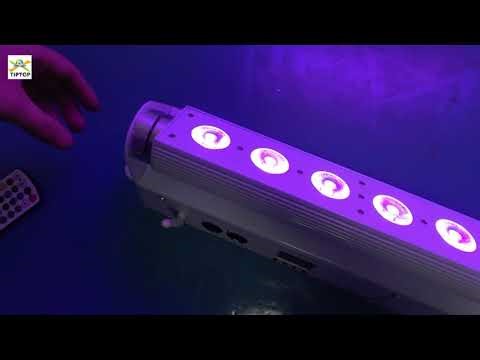 9x18W White Black Shell Indoor Led Battery Wireless Wall Washer Light 6/10CH DMX Control TP-BW0918L