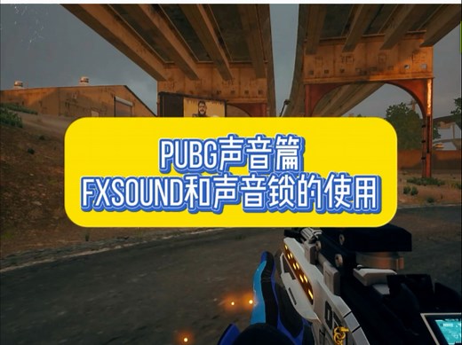 pubg声音调节的两个工具，声音锁和fssound