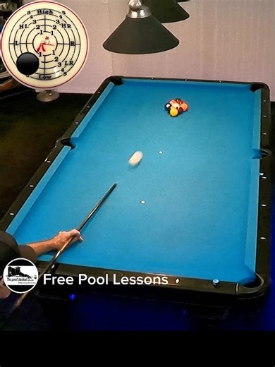 Draw cut-break w/tip locator (Free Pool Lessons)