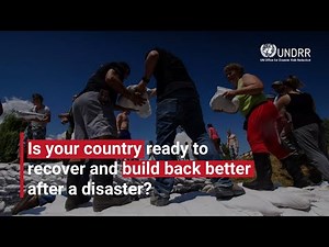 Is your country ready to recover and build back better after a disaster? | UNDRR