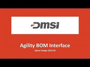 DMSI Agility BOM Interface Showcase Presentation 2019-20
