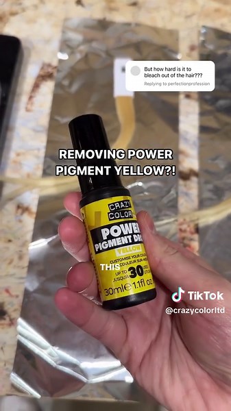 Intense Color Removal: Crazy Color Power Pigment Drops Test
