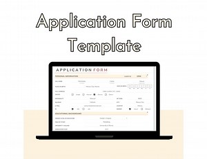 Editable Application Form Template: Google Sheets, Job Application (digital Download) - Etsy Canada