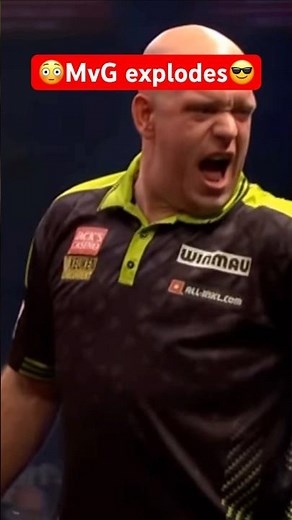 MvG exploding on stage🚨darts dart Michael van Gerwen 🤩