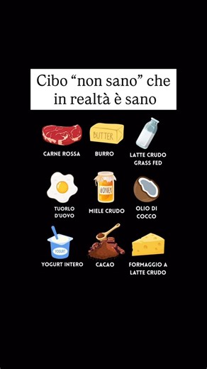 Ginevra Biohacker on Instagram: "Cibi “non sani” che in realtà sono sani Carne Rossa (grass fed) 🥩 Denominata come c**ncerogena ma è in realtà l’alimento con più micronutrienti sul pianeta (bio disponibili) ✅ Opta sempre per carne rossa grass fed (allevata al pascolo); il fegato grassfed è l’alimento con più micronutrienti Burro 🧈 Quello dei grassi saturi è solo un mito, non fanno alzare il colesterolo a meno che non vengano abbinati con eccessivo zucchero; ma anzi se di qualità è ricco di mic