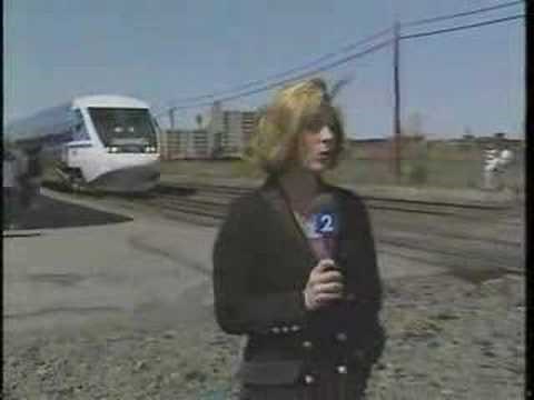 Amtrak X2000 Departs Rochester, NY - May 1993