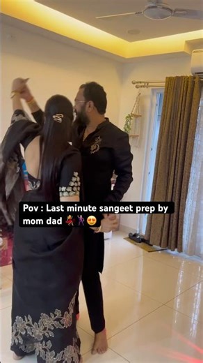 Last minute dance practice by mom dad 😍😘 | #shortsfeed #danceshorts #momdaddance #dancepractice