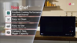 85 reactions · 59 shares | LG NeoChef Microwave ovens combine beautiful minimalist design with precise cooking and include an Anti-Bacterial EasyClean™ interior coating to eliminate 99.99% of harmful bacteria. Its easy-to-use features ensure that this is the best microwave oven you can have at your home. #LG #LifeIsGood | LG Global | Facebook