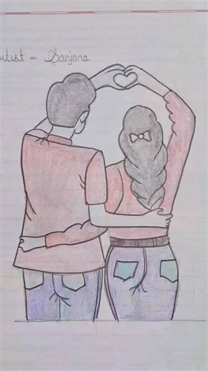 🫶♥️🫶 So Beautiful pencil sketch drawing 😍❤️‍🩹❤️‍🩹