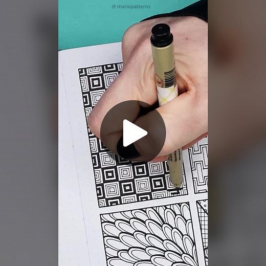 Simple Geometric Pattern Tutorial - Easy Drawing Tutorial