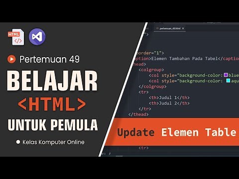 Learn HTML From Scratch for Beginners | Table Elements in HTML