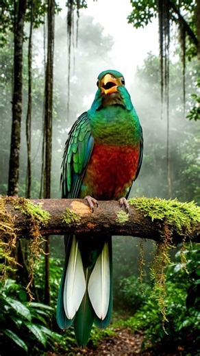 Emerald Forest Trogon ASMR | Exotic Jungle Bird Sounds | 4K Wildlife