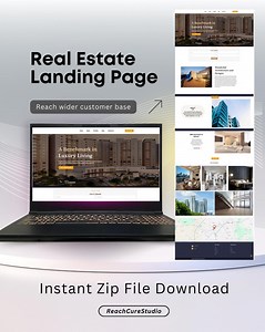 Real Estate Landing Page Template: HTML & CSS Lead Capture Website (instant Download) - Etsy
