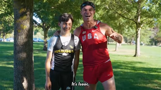 Olympic runner steps into a school race - the pace changes immediately