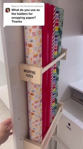 IKEA Wrapping Paper Storage Hack for Organized Home