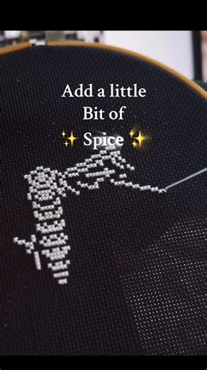 The Gilded Moth ( Cross Stitch Patterns ) on Instagram: "Add a little bit of ✨SPICE✨ 40% off all of our cross stitch patterns today!! Link bio 🖤 #gothiccrossstitch #crossstitch #medievalart #embroidery #gothicart"