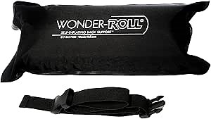 Wonder-Roll Self Inflating Lumbar Roll Pillow for Lower Back Support | Perfect for Office, Car or Plane