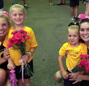 The Centerville Cheerleaders started a new program called Centerville Sparkle this fall to help young girls with special needs experience what cheerleading is all about. Co-founders Grace Weir and Morgan Cline thought it would be a great opportunity to bring the community together. “I have been cheering for the school district since sixth grade and have loved every aspect of it. I wanted to share this happiness with these participants,” Weir said. Cline echoed those thoughts, saying “It has been