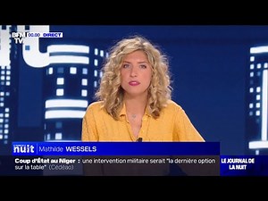 BFMTV | Début • Le journal de la nuit - Mathilde Wessels — 23h59, mercredi 2 août 2023