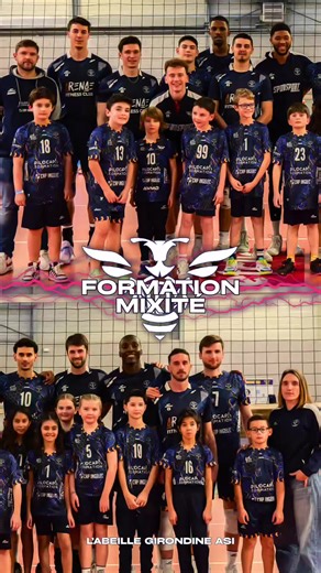 [ 𝗙𝗢𝗥𝗠𝗔𝗧𝗜𝗢𝗡 & 𝗠𝗜𝗫𝗜𝗧𝗘 ] 🔥Les M11 garçons et filles de l’Académie de l’Abeille Girondine ont vécu l’avant-match de Ligue B au plus près des joueurs lors de la rencontre face à Nancy. 🐝Un moment fort qui symbolise l’ADN du club : former la relève et transmettre les valeurs du volley, en incarnant un lien fort entre la formation et le haut niveau. 👏L’Abeille Girondine ASI fait aujourd’hui figure de référence dans la formation girondine et fait partie des meilleurs centres de format