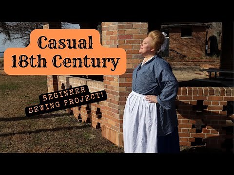 I Made an 18th Century Short Gown or Bed Gown! Easy, Beginner Historical Sewing Project
