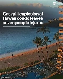 The Maui Police Department in Hawaii is investigating what led to a gas grill explosion at a Kaanapali Beach condo Thursday evening that left seven people injured. Three were listed in critical condition, police said. Statements from witnesses "indicate a possible grill malfunction" before the explosion occurred, according to authorities. The cause of the explosion remains under investigation. https://abcnews.visitlink.me/Bb-H2e | ABC News