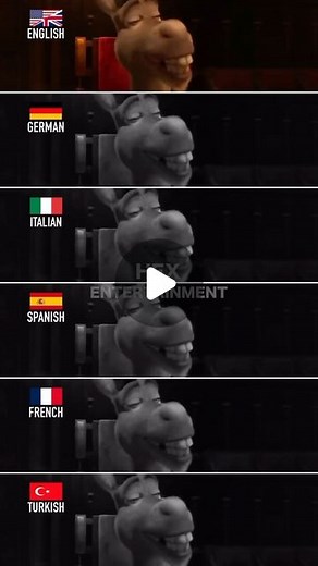Hex Entertainment on Instagram: "“Donkey” in different languages #shrek #languages"