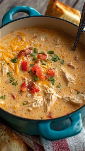 Cheesy Rotel Chicken Soup was sooo good 😍 Creamy, cheesy, with just the right little kick from the Rotel. Super cozy and filling — perfect for cold days 🥣🧀🔥 | My Heavenly Recipes