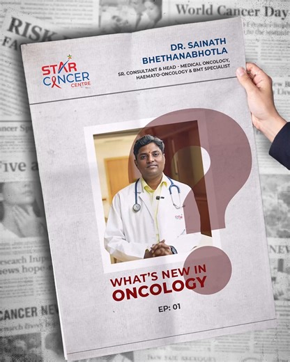 What’s New in Oncology | Episode 1 Three Recent Updates in Breast Cancer Treatment in 2025 Breast cancer care is entering a new era. In this episode, Dr. Sainath Bhethanabhotla, Senior Consultant and Head of Medical Oncology at STAR Hospitals, shares three major advances in breast cancer treatment in 2025 that are changing outcomes across HER2-positive, triple-negative, and hormone-positive breast cancers. From reducing recurrence risk in high-risk patients, to introducing chemotherapy-free regi