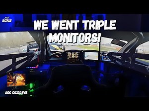 Triple Monitor Setup | AOC CQ32G4VE |