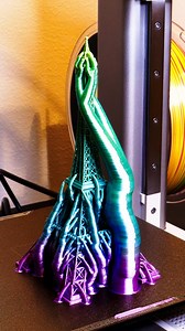 88K views · 2.7K reactions | 3D printed Eiffel Tower 3D model / STL File used in this video found here: https://makerworld.com/en/models/101271#profileId-323342 The filament used for this print is PLA Silk Rainbow by Geeetech My 3D prints are made with Bambu Lab A1 mini. #3dprinting #3dprint #3dprinted #3d #bambulab #satisfying #asmr #timelapse #eiffeltower | Gcodelab | Facebook