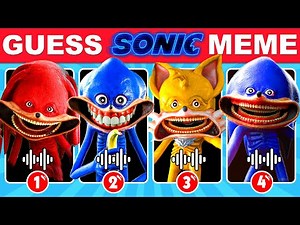 Guess Sonic Meme & Dance Challenge ~ Sonic The Hedgehog 3 Movie Quiz