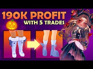 I Gained 190k From 5 Profit Trading In Royale High Rich Servers. #28