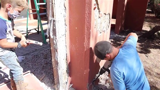 I finally tackle our exterior wall! 🚧