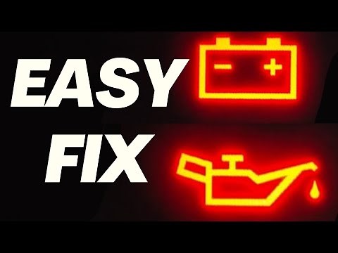 How to Fix & Reset Oil Pressure and Battery Warning Lights Stays On or Flashing Without Scanner