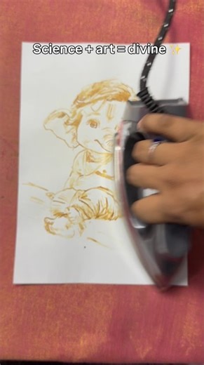 Invisible Lemon-Juice Ganesh Reveal — Science + Art = Divine #Shorts #ganesh #art