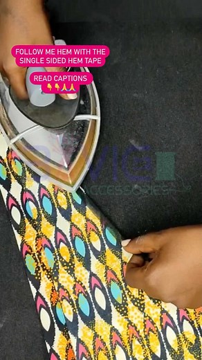 Hemming with the single sided hem tape is an experience you should have especially when working with curved hemlines. What should be a tedious task has been totally simplified with this tape. Available in black white colours. Price : N4,000 Powerful Gravity Steam Irons are also available in various brands. Our store is located at No 9, Excellence Drive, Peace Estate, Off Akala Express, Oluyole Extension, Ibadan. Click the link in BIO to chat directly with us on WhatsApp or send a dm to place ord