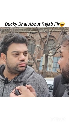 Ducky Bhai About Rajab Fir🥹 #rajabbutt #viral #youtube #shorts
