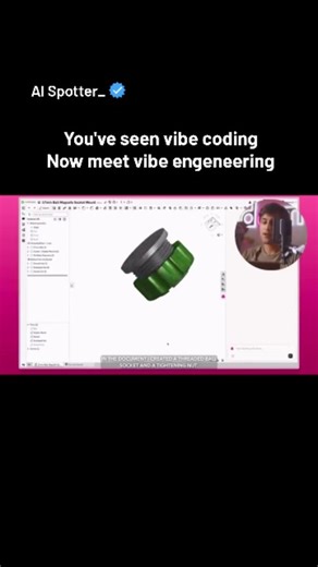 AI | Future | Tech on Instagram: "Adam.new is an AI-powered computer-aided design (CAD) agent designed to automate and enhance workflows within CAD software. For engineers Key details about this tool include: Functionality: It operates as an AI agent that can perform tasks directly in CAD platforms, allowing users to replace manual, granular clicks with high-level prompts. Key Features: Part Editing: Streamlines the design process by reducing repetitive clicking. Selection Context: Uses selected