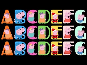 Peppa Pig Uppercase ABC Song | Capital Letters A to Z | Alphabet Phonics + ABC Learn