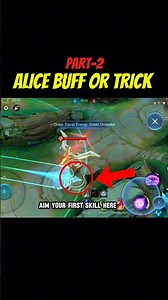 ✅ALICE TRICK or BUFF? TUTORIAL PART-2 #moba5v5pippin #moba5v5english #mobalegends5v5 #shorts #alice