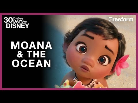 Baby Moana Discovers the Magic of the Ocean | Moana | Freeform