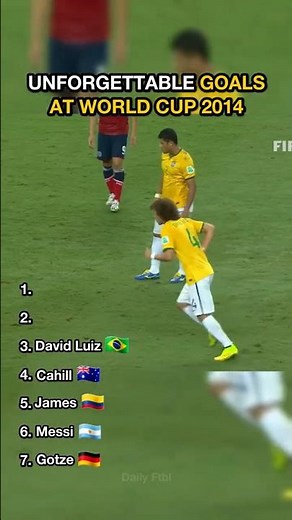 Unforgettable Goals at World Cup 2014