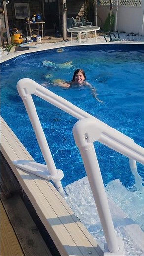 mermaid swimming in the pool!